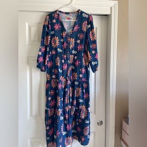 Marine Layer floral maxi dress